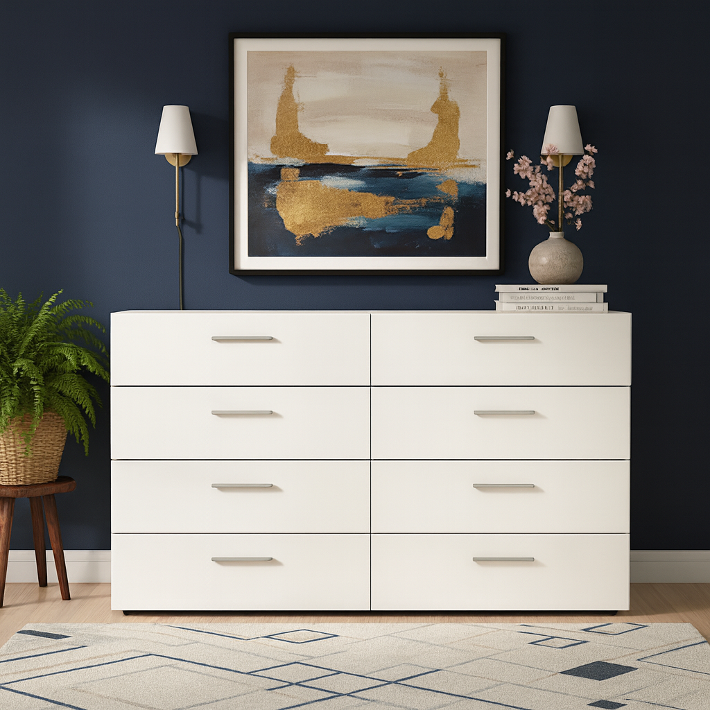 Unit Drawers, 120 × 40 × 80 cm - White - AZ5006