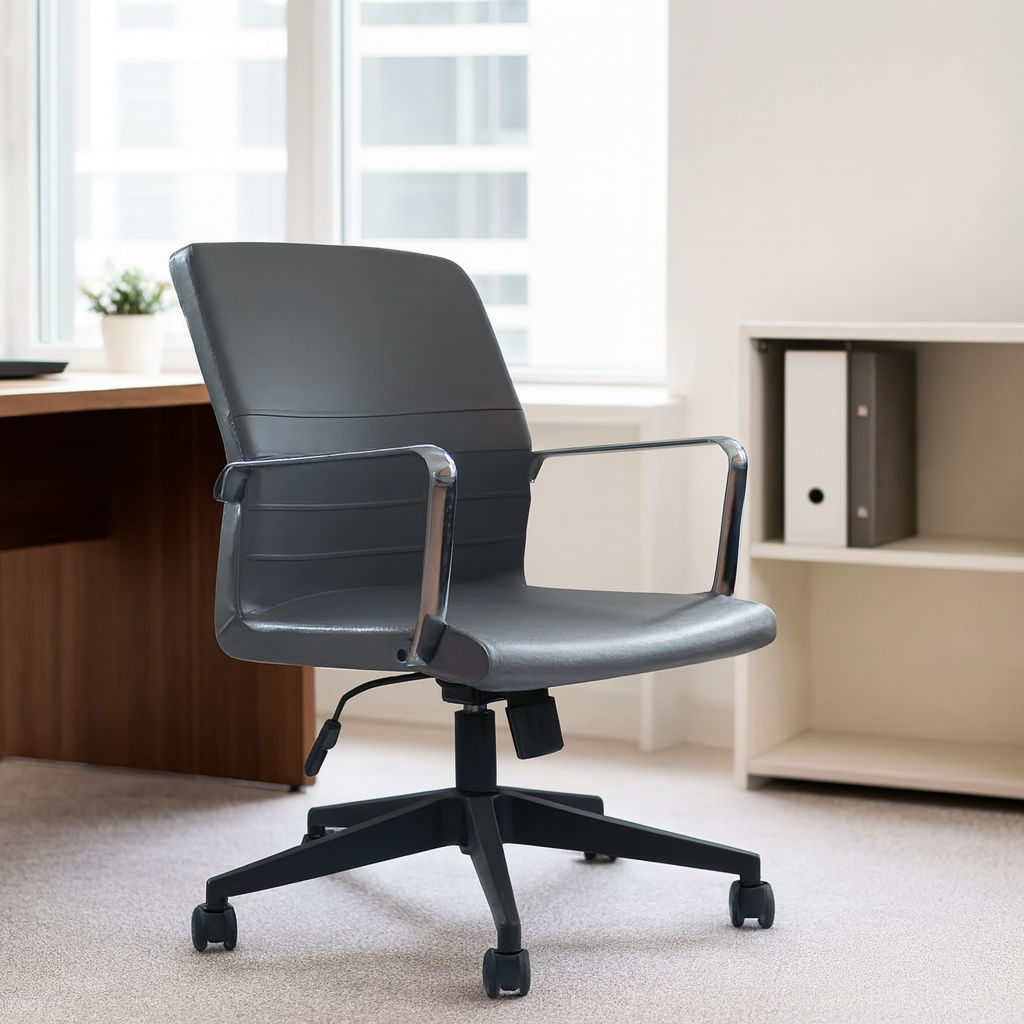 Swivel Office Chair 85*58*58 CM - Black - Baran LB