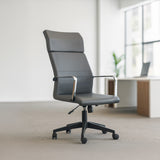 High-Back Executive Swivel Chair 110*50*50 CM - Black - Baran HB-HR