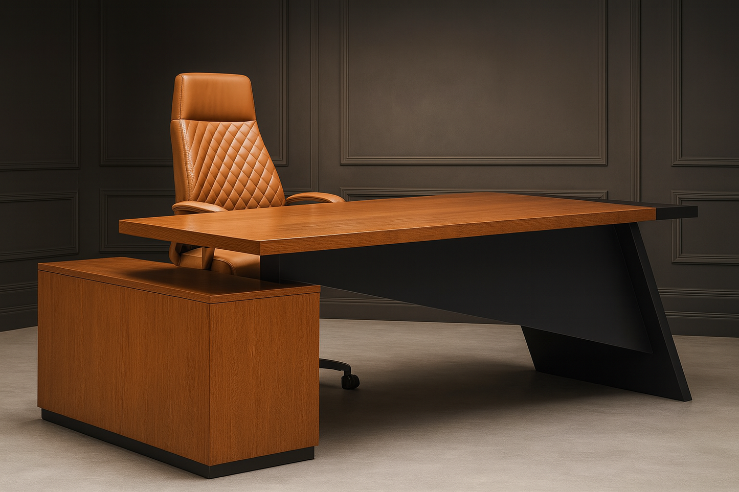 Desk 200 x 80 x 75 cm - Brown- AZ50022
