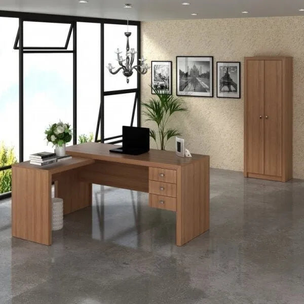 Desk 120 x 100 x 75 cm - Beige - AZ1154