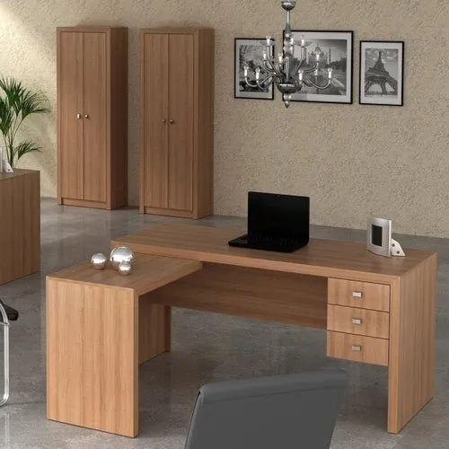 Desk 120 x 100 x 75 cm - Beige - AZ1154