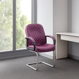 (Sled Base Version) Visitor Chair - 92*58*56 cm - Burgundy - GL 301