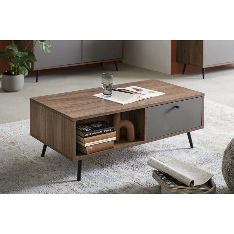 طاولة استقبال 100×50×45 سم - بني - AZH-00046