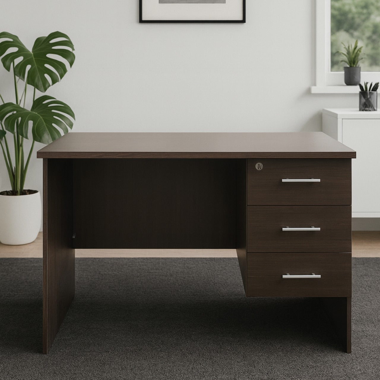 Desk 120 x 60 x 75 cm - Brown - AZ50014