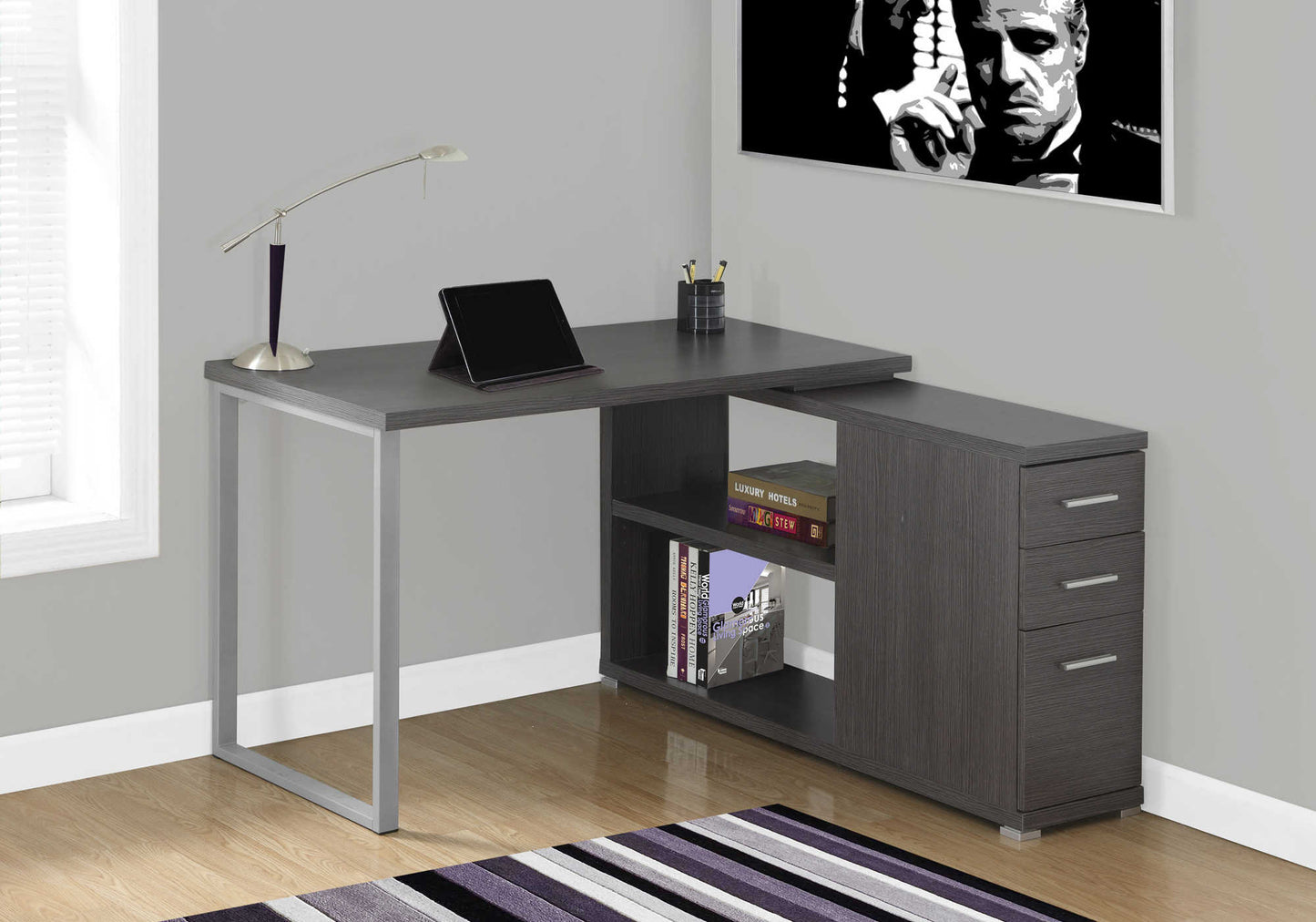 Desk 120 x80 x 50 cm - Gray - AZ1096