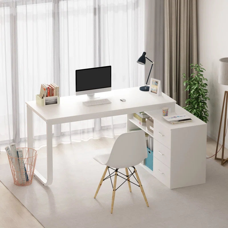 Desk 75 x 160 x 80 cm - White - AZ11157