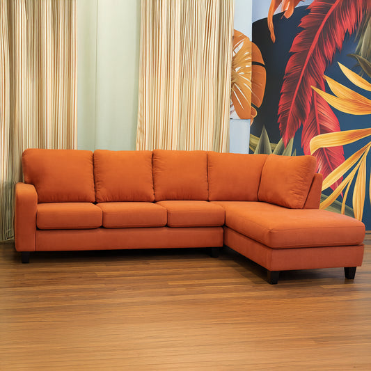 ركنة منزلية مودرن على شكل حرف L (خشب موسكي، أبلكاش) – لورا