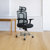 Modern Office Chair 126*65*70 cm - Black - S-008