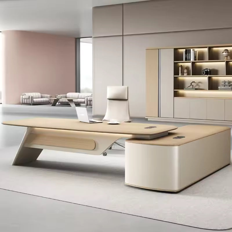 Desk 220 x 80x 75 - brown - AZ12101