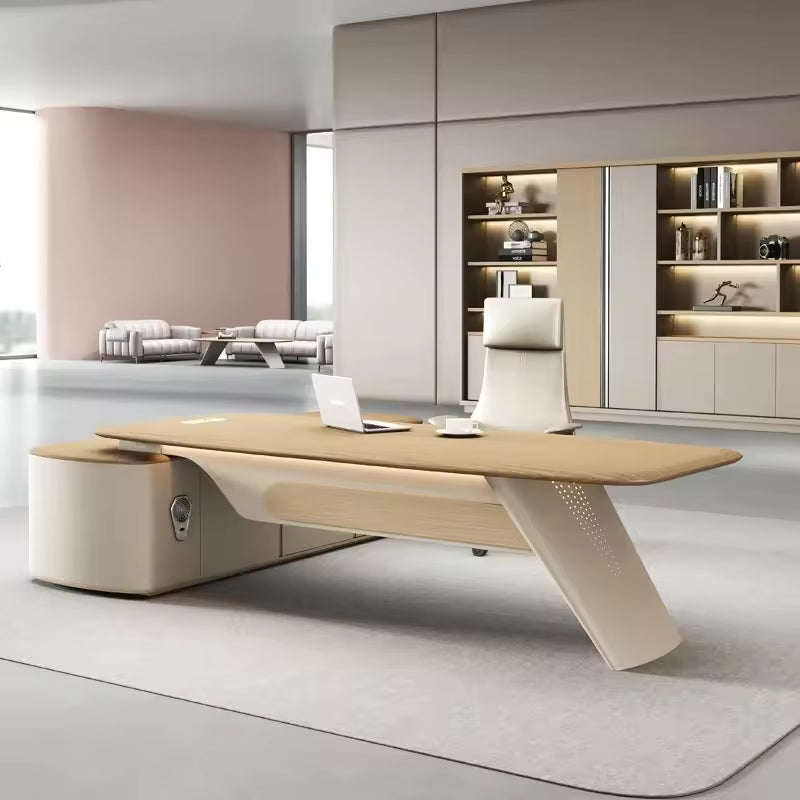 Desk 220 x 80x 75 - brown - AZ12101