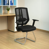 Visitor Office Chair 66*62*59 CM - Black - Suda