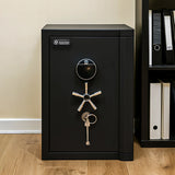 Steel Safe – Digital + Fingerprint + Key – H80 × W55 × D55 cm – TH-800