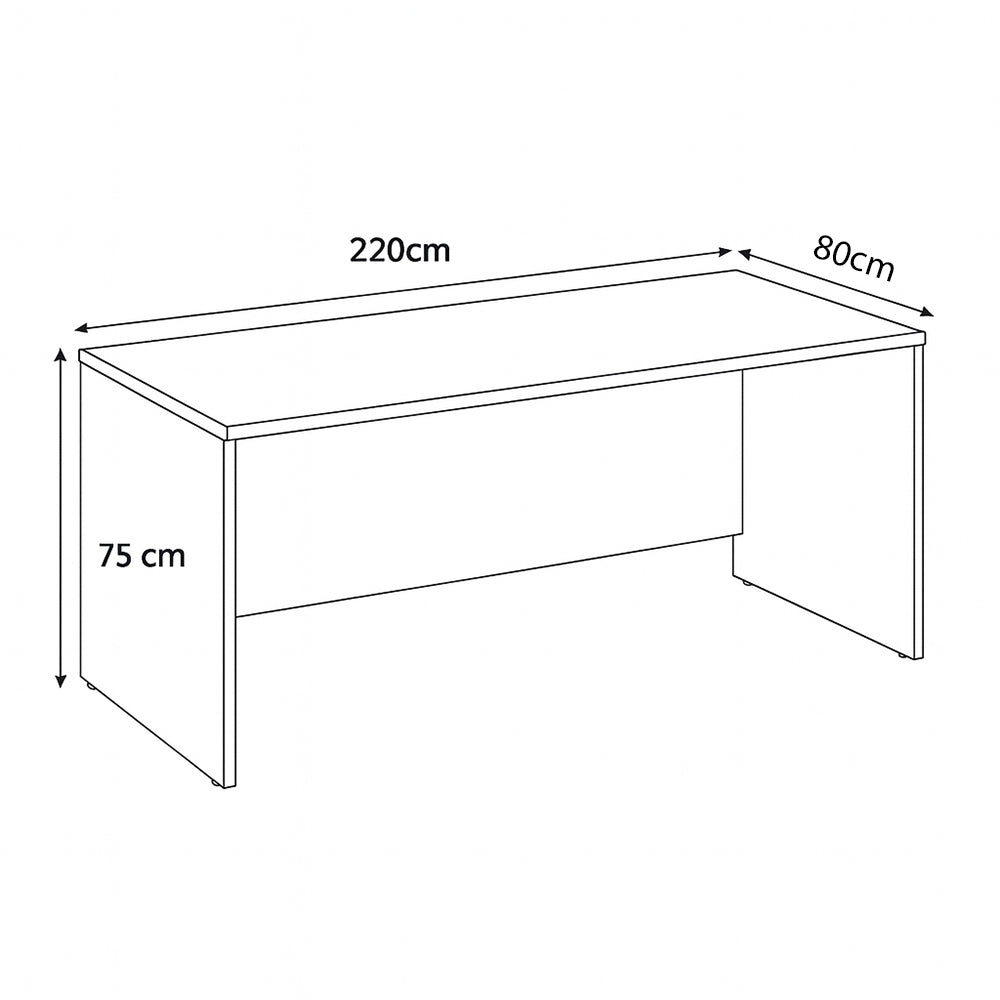 Desk 75 x 220 x 80 cm - Wooden - AZ11180