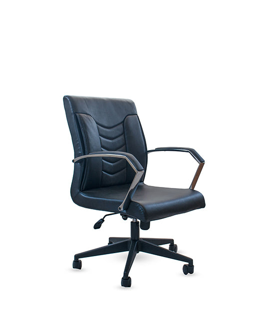 Mid-Back Executive Office Chair 101*64*64 cm - Black - Prince