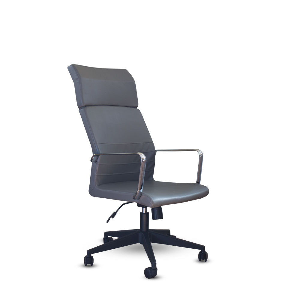 High-Back Executive Swivel Chair 110*50*50 CM - Black - Baran HB-HR