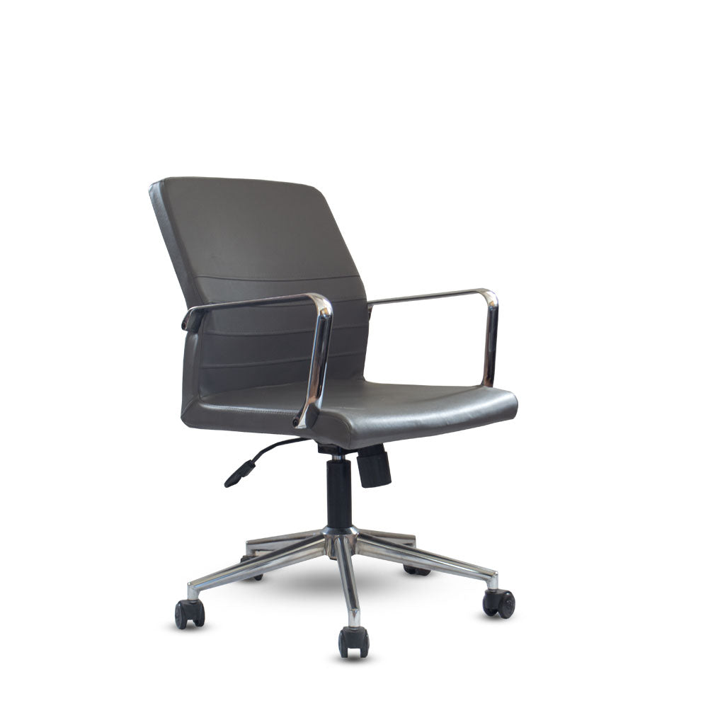 Mid-Back Swivel Office Chair 87*52*52 CM - Black - Baran LB
