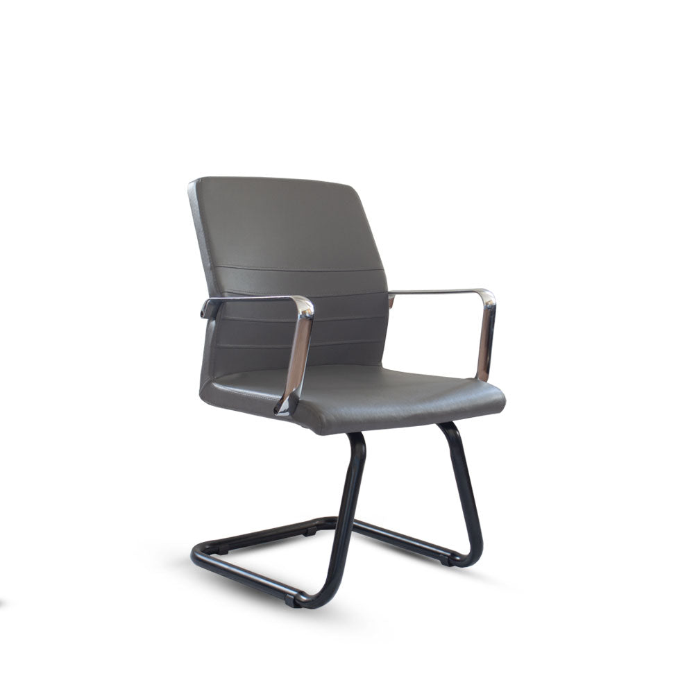 Foam Cantilever Visitor Conference Chair 90*54*56 cm - Black - Baran C