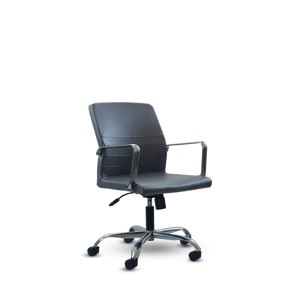 Mid-Back Swivel Office Chair 92*47*46 CM - Black - Baran LB