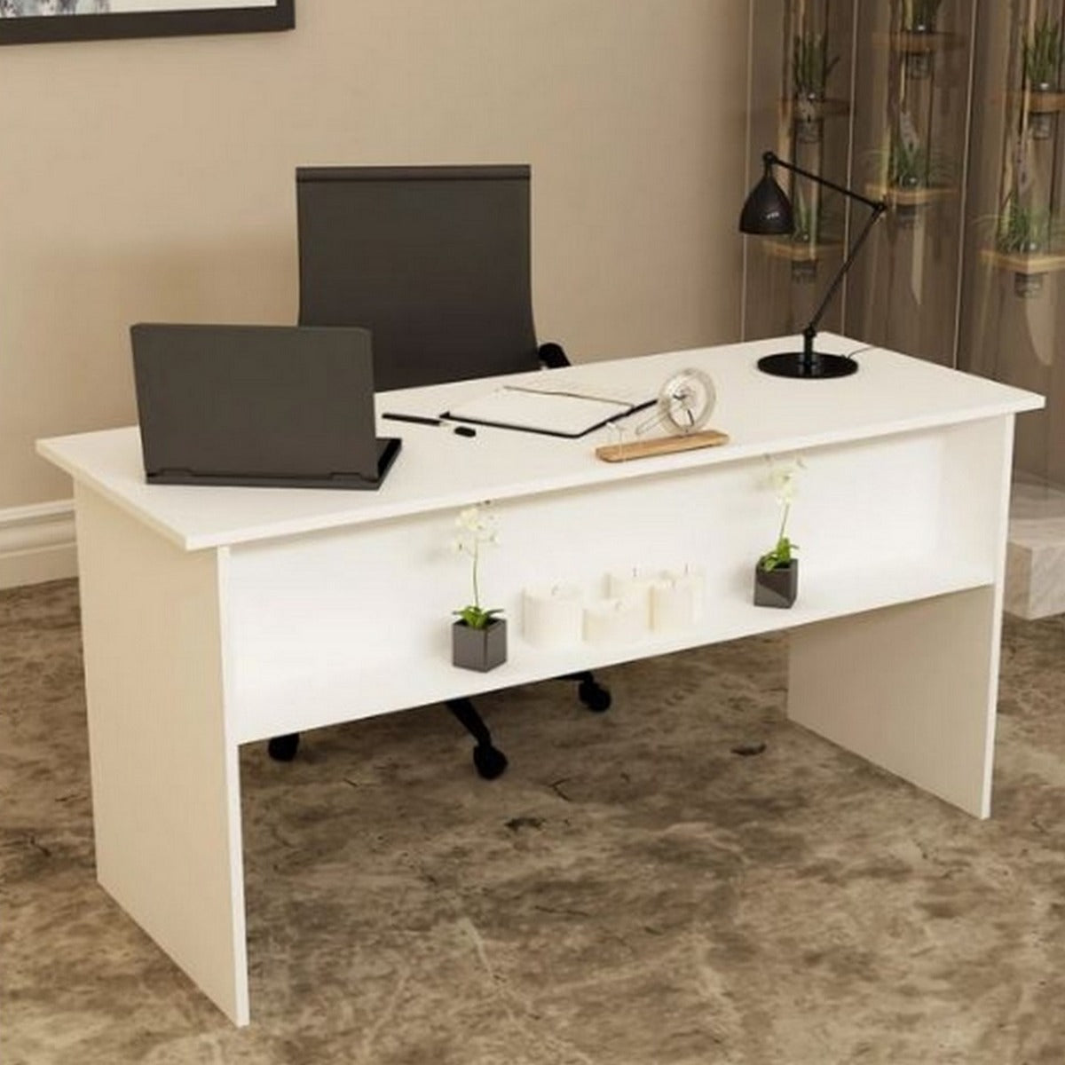 Desk 140x 60 x 75 cm - White - AZ1083