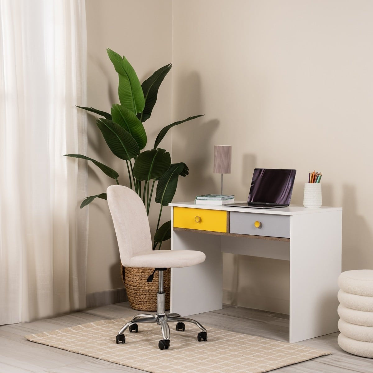 Desk 120 x 50x 80 cm - white- AZ1175