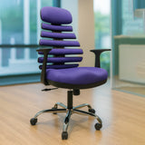 High Back Office Chair 120 x 64 x 63 cm - Purple - Zebra