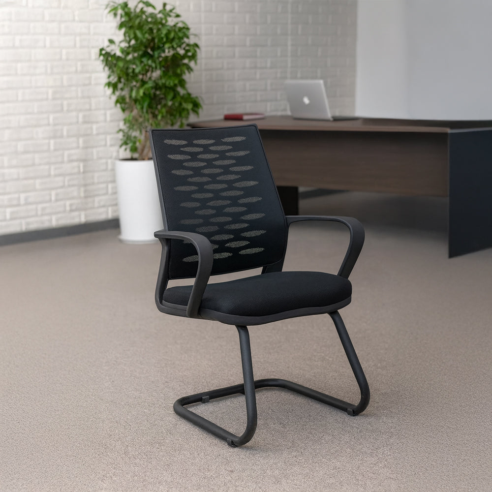 Visitor office chair 90*60*60 cm - Black - Atlas-V