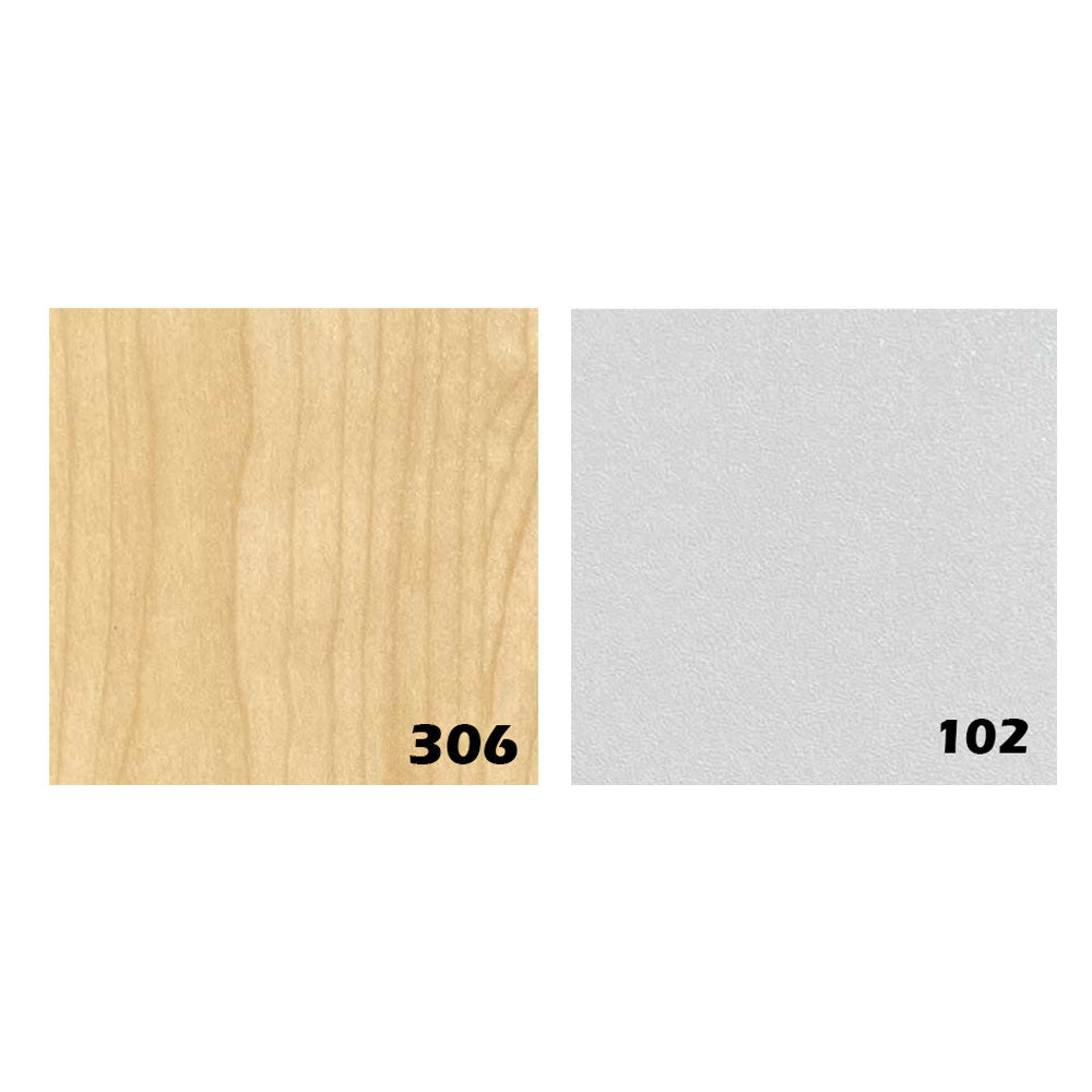 مكتب 180×160×75 سم + سايد – خشبي وأبيض – AZ120107