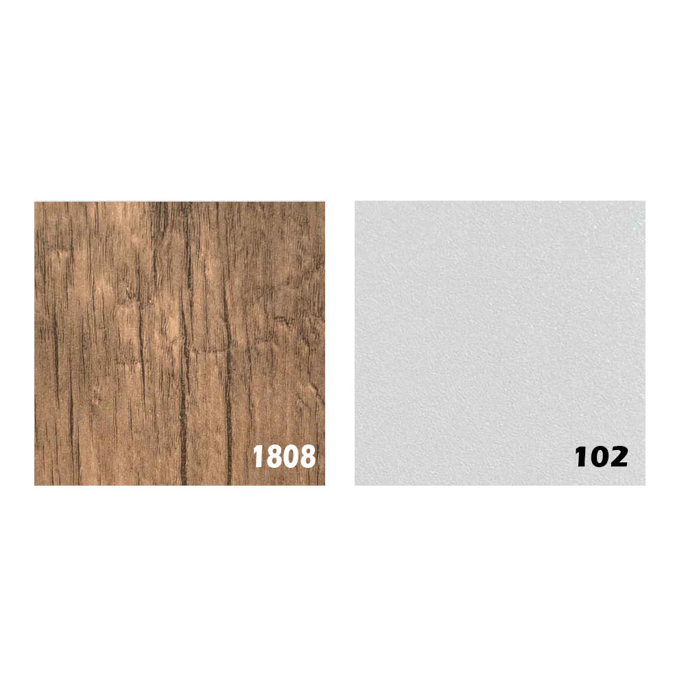 طاولة تلفزيون 110 × 40 × 50 سم – خشبي وأبيض – AZ30075