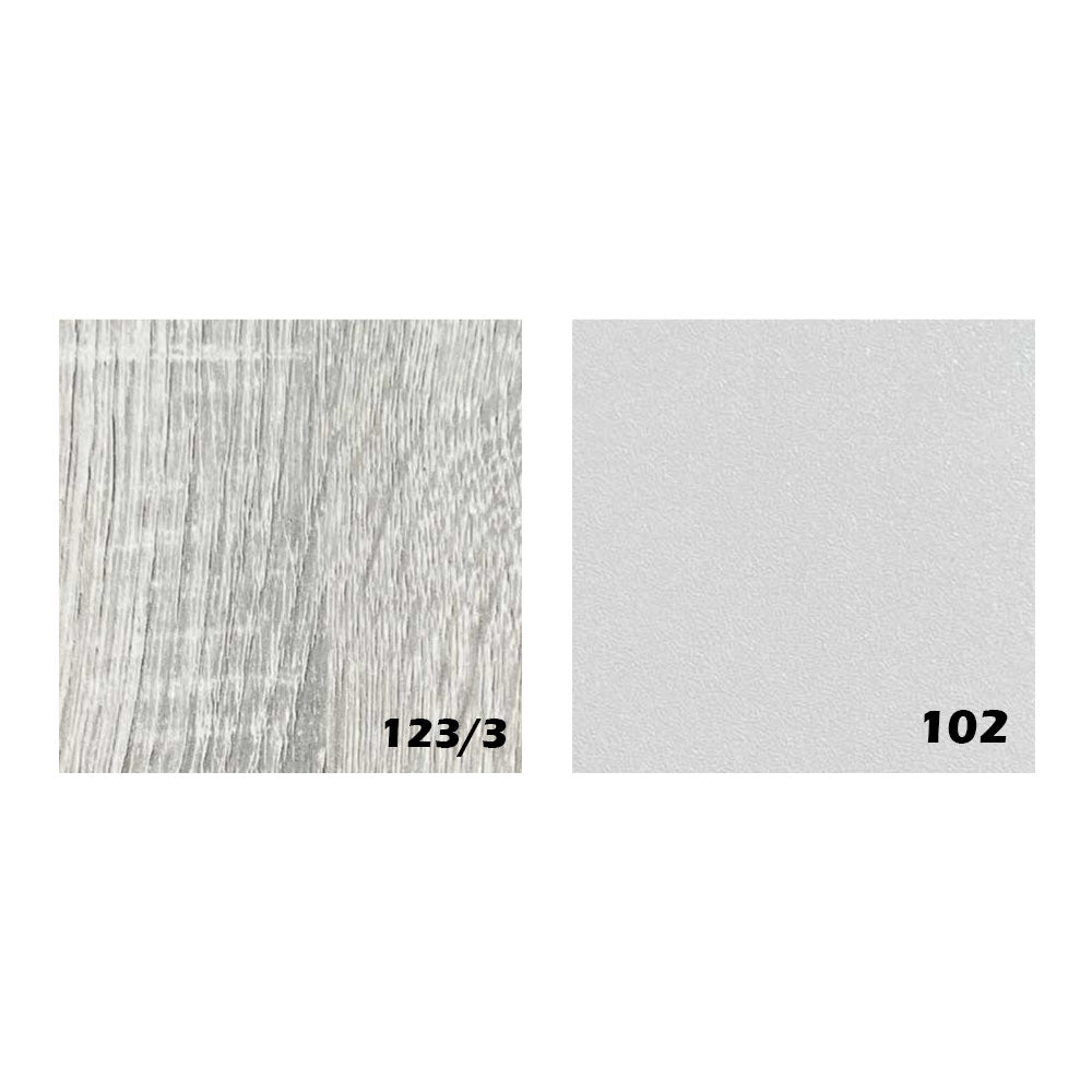 جزامة، 80 × 35 × 112 سم - أبيض وخشبي - AZ40050