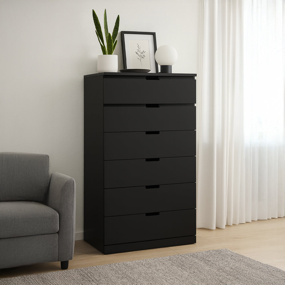 Unit Drawers, 146 × 42 × 80 cm - Black - AZ500120