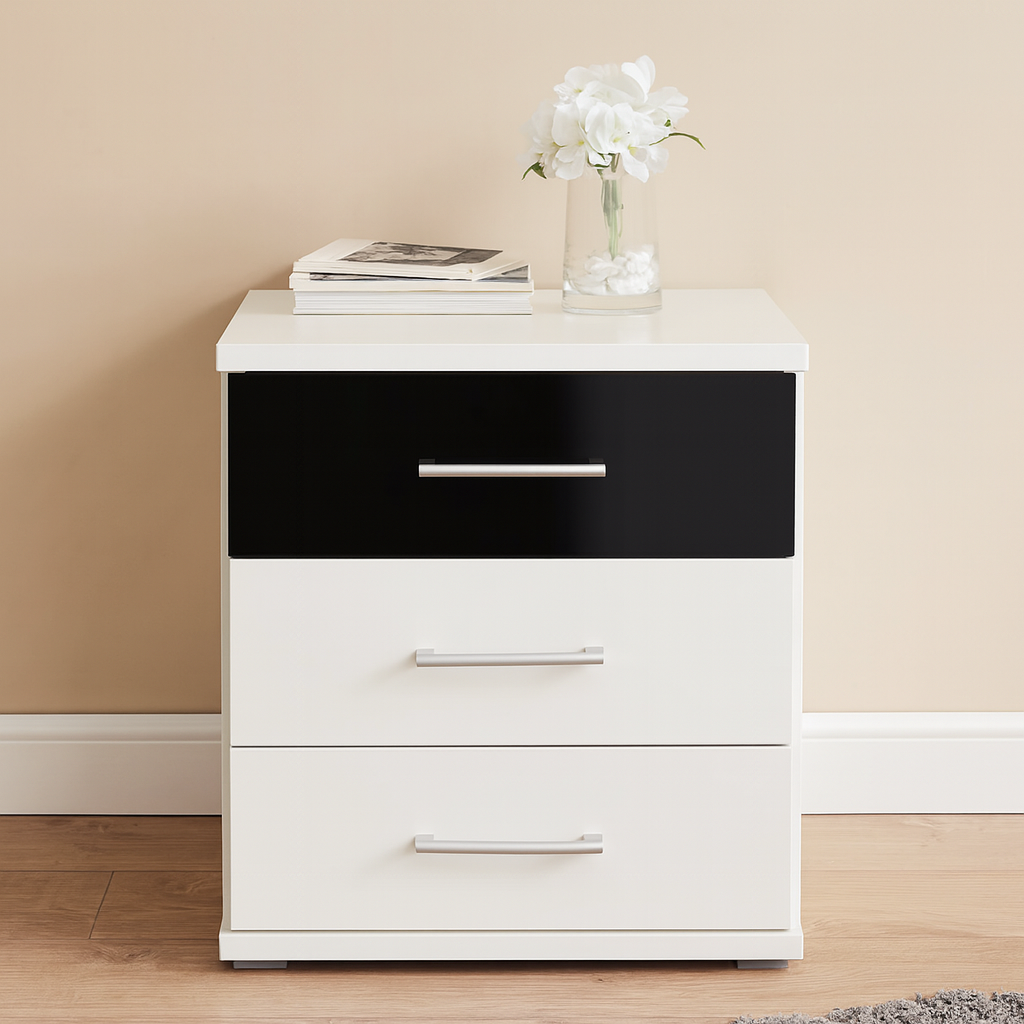 Unit Drawers, 40 × 40 × 50 cm - Black and White - AZ500150