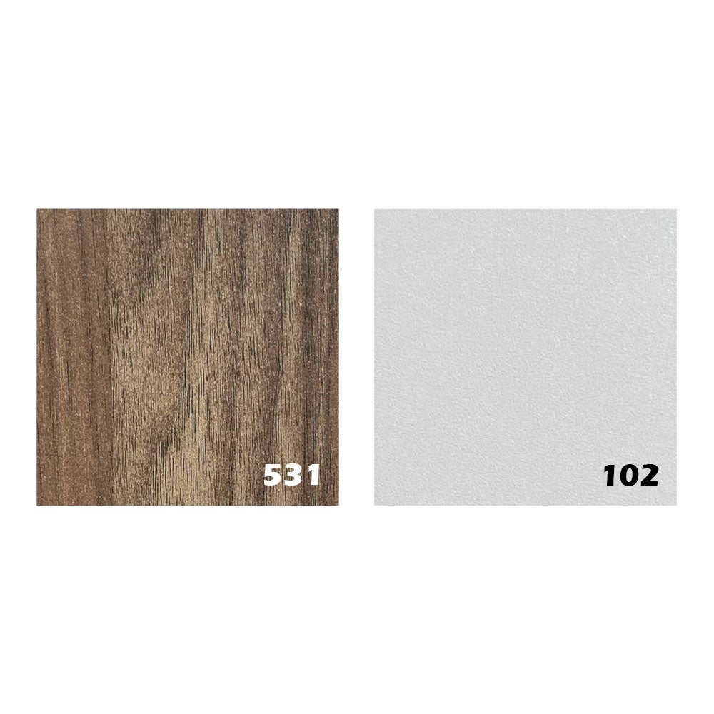 طاولة استقبال 100×50×40 سم - خشبي وأبيض - AZH-00061