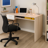 مكتب بمقاس 120 × 60 × 75 سم - أبيض وخشبي - AZ1166