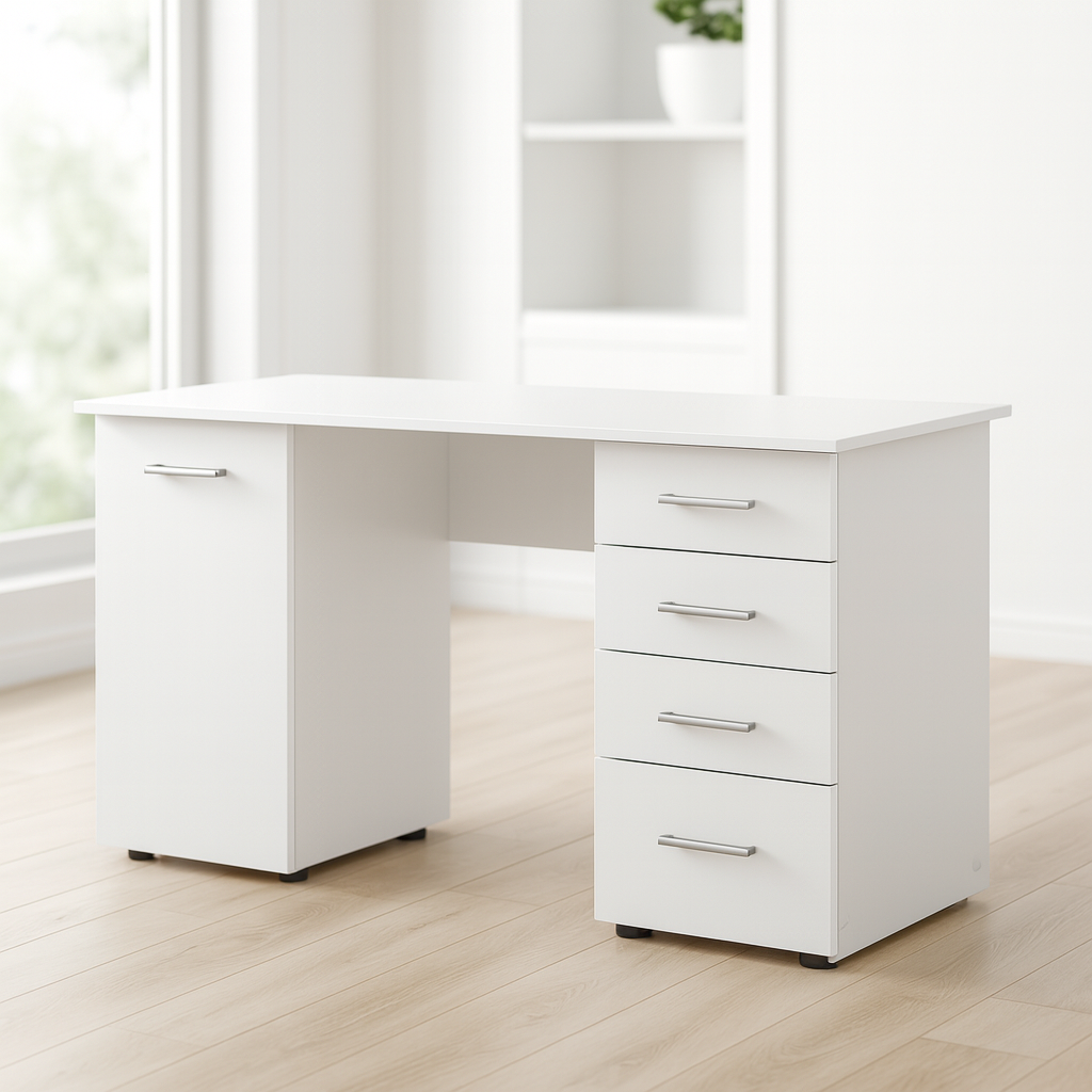 Desk 140x 60x 75 cm - white- AZ1191