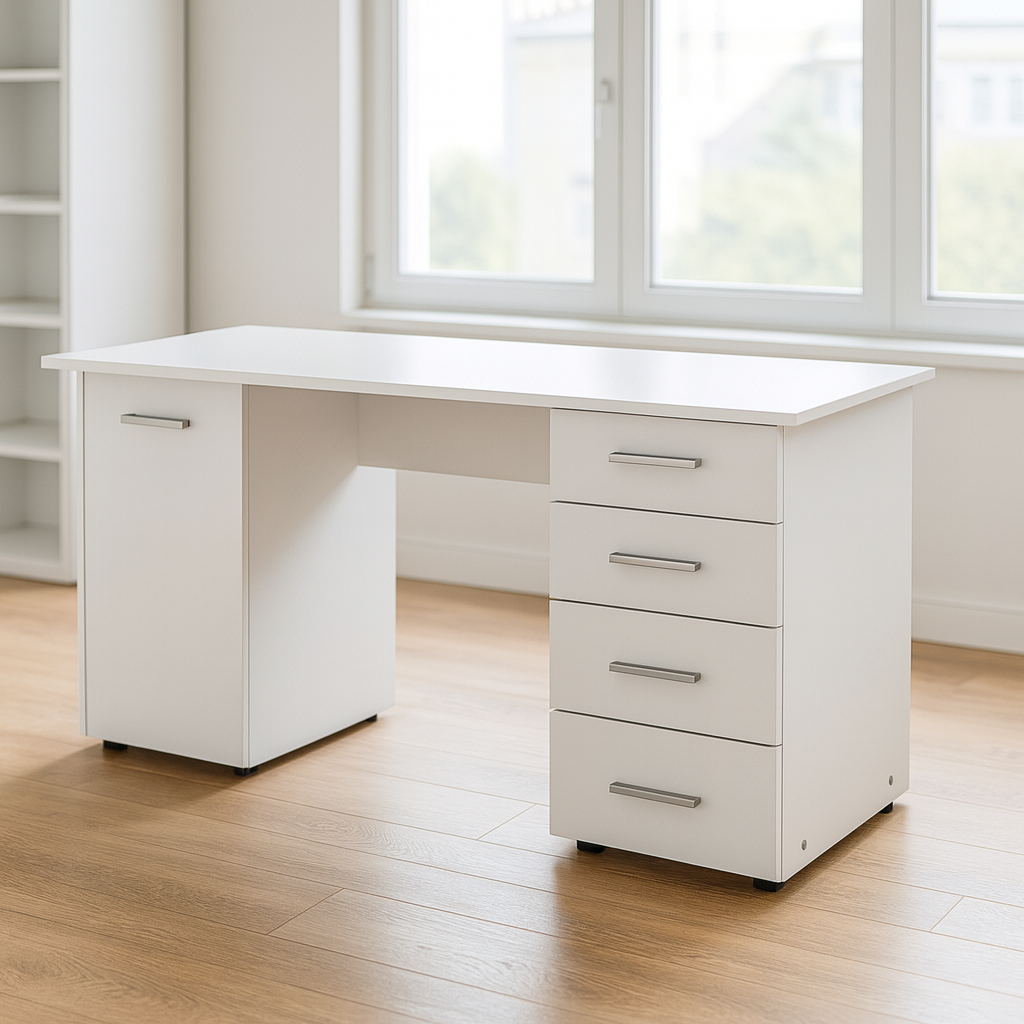Desk 140x 60x 75 cm - white- AZ1191