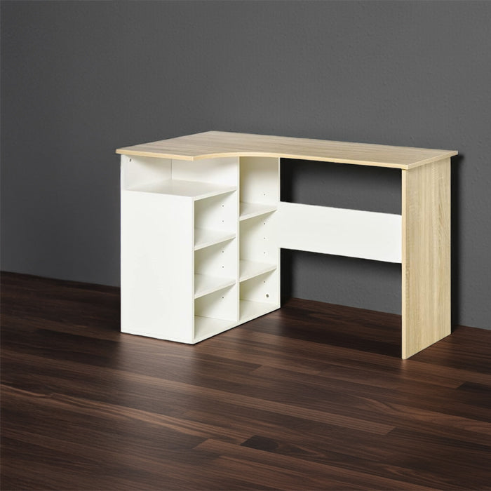 Desk 120 x 45 x 74 cm - Beige and White - AZ1055