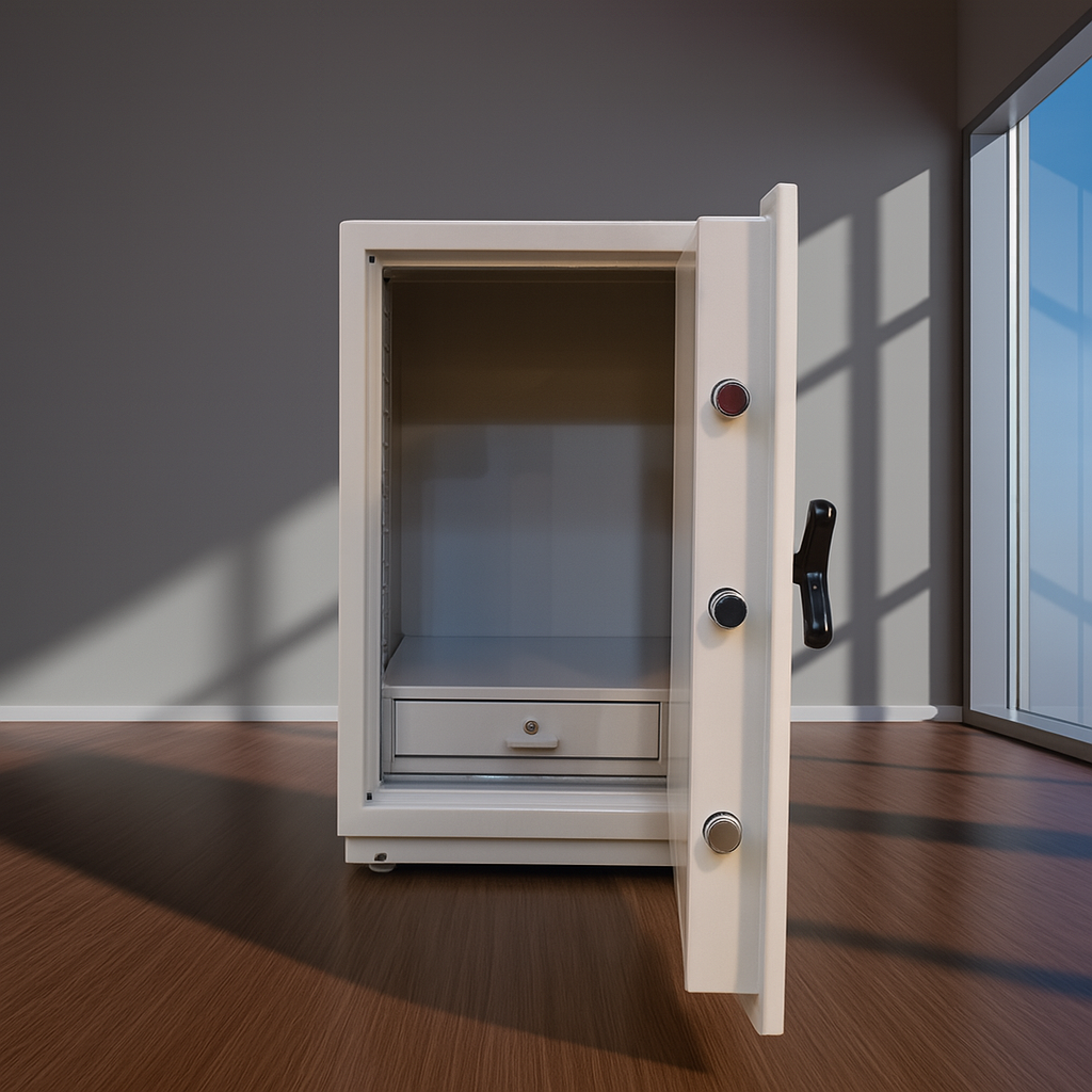 Fire Proof Steel Safety Box White 97 x 52 x 52 CM