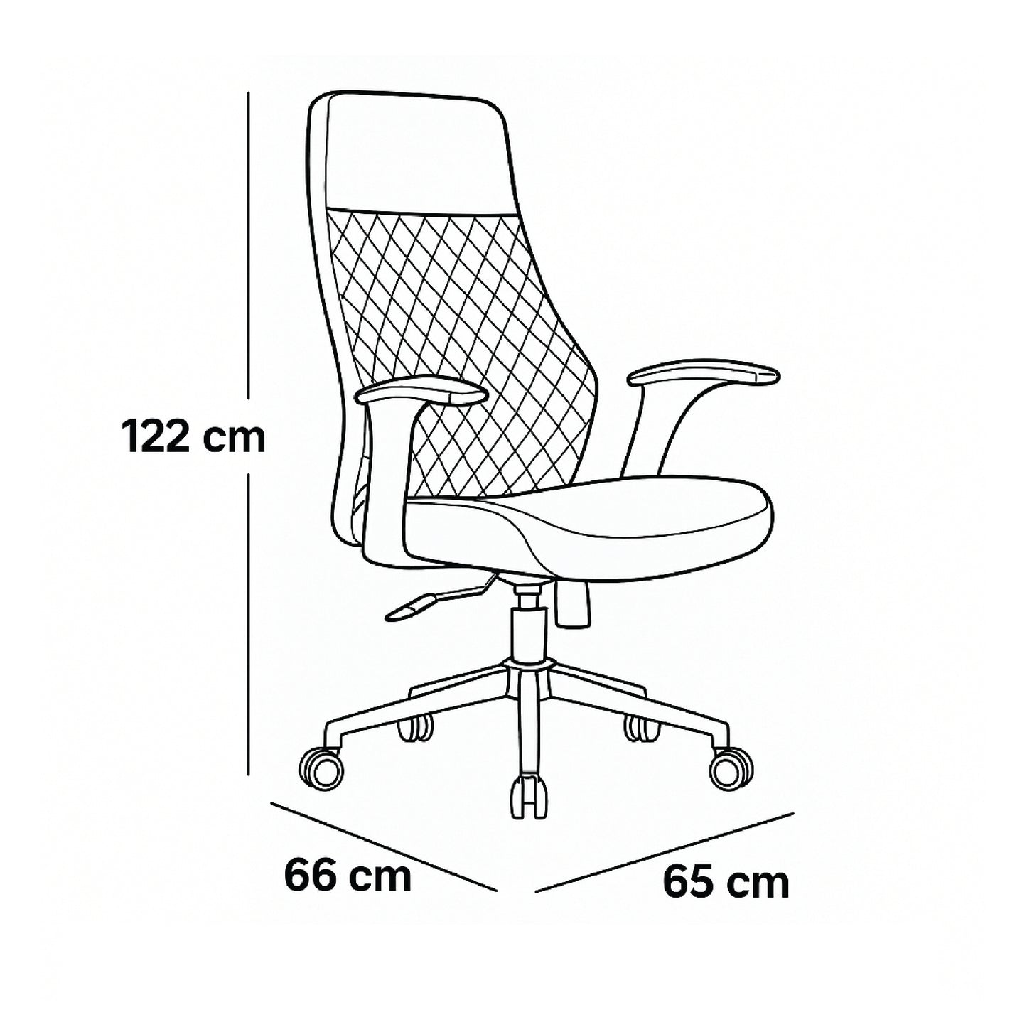 Premium executive chair 122*65*66 CM - BROWN - GL-305
