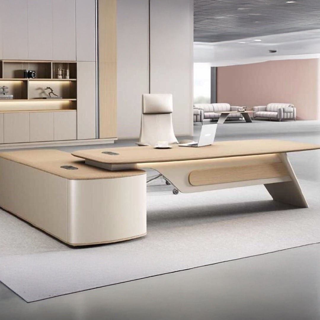 Desk 220 x 80x 75 - brown - AZ12101