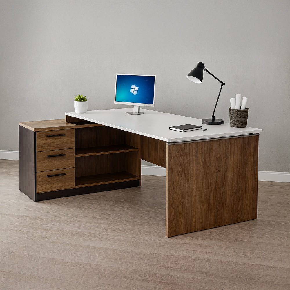 Desk 160 x 70 x 70 cm - Brown - AZ1005