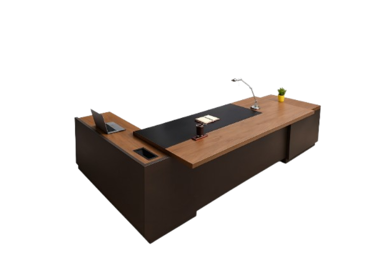 Desk 180*80*75 CM - Wooden and Black - AZ12075