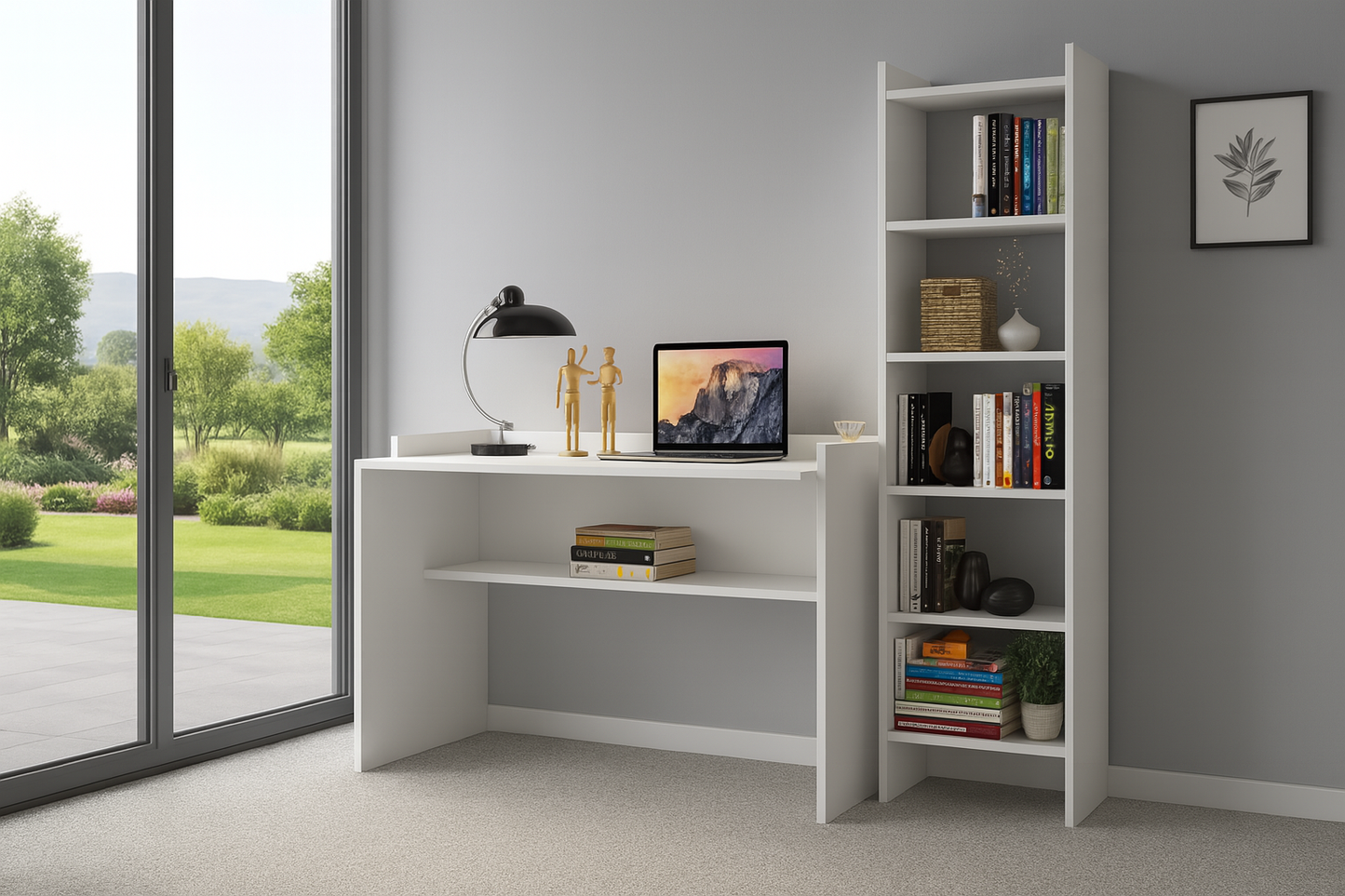Desk 120x45x 80 cm -white - AZ1197