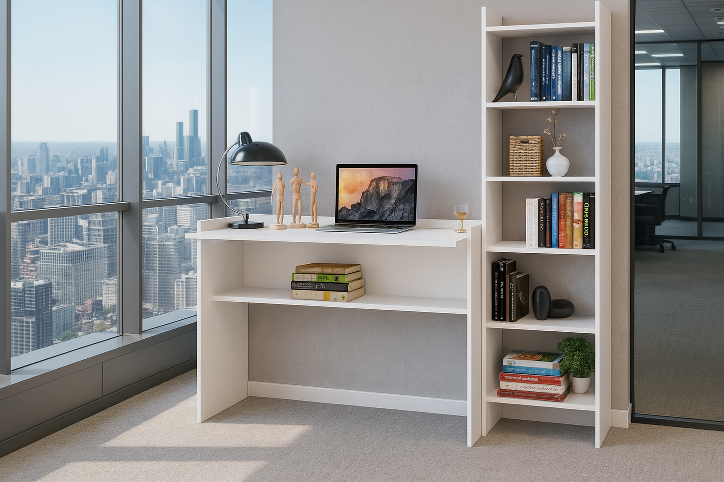 Desk 120x45x 80 cm -white - AZ1197