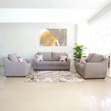Modern Sofa Set 3 Pieces (Beech Wood, Plywood, Pine) – Color: Gray – Kings Burry