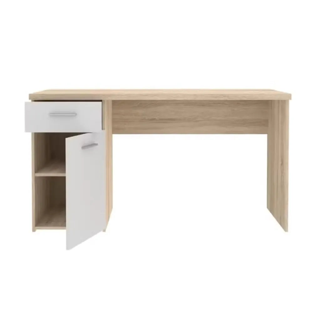 Desk 120 x 45 x 74 cm - Beige and White - AZ1054