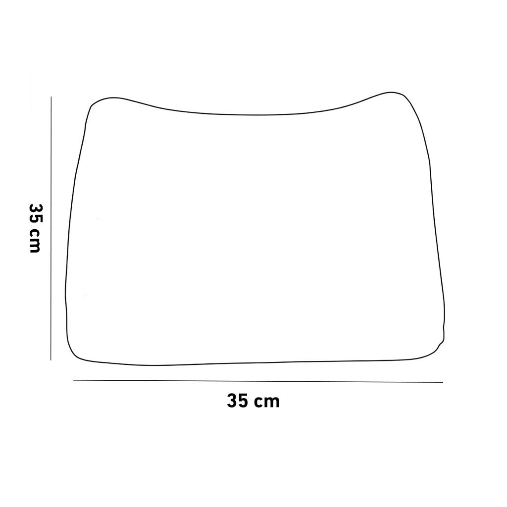 Memory Foam Back Support - 35×35 cm - Black - AZ50057