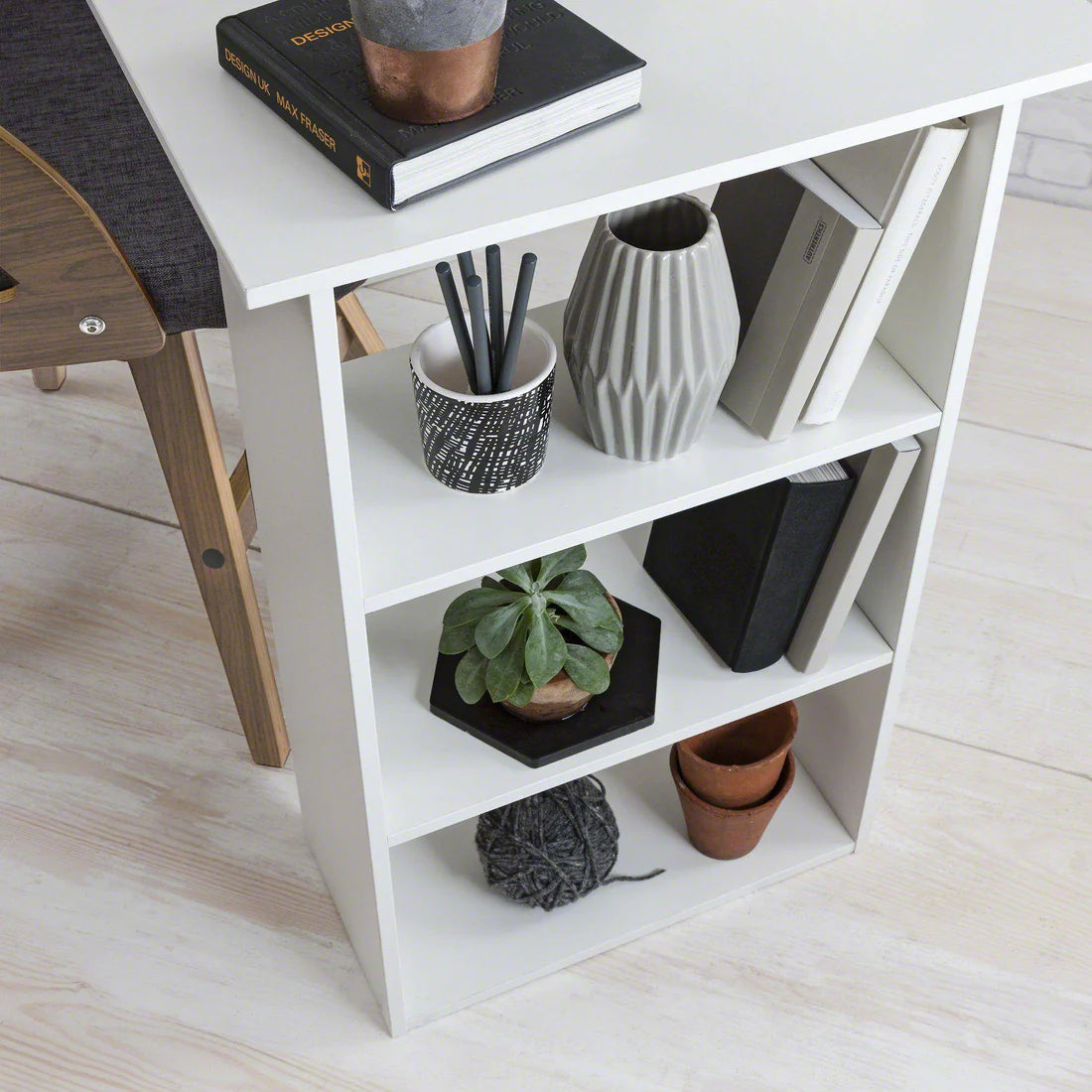مكتب بمقاس 120 × 60 × 75 سم - أبيض - AZ1077