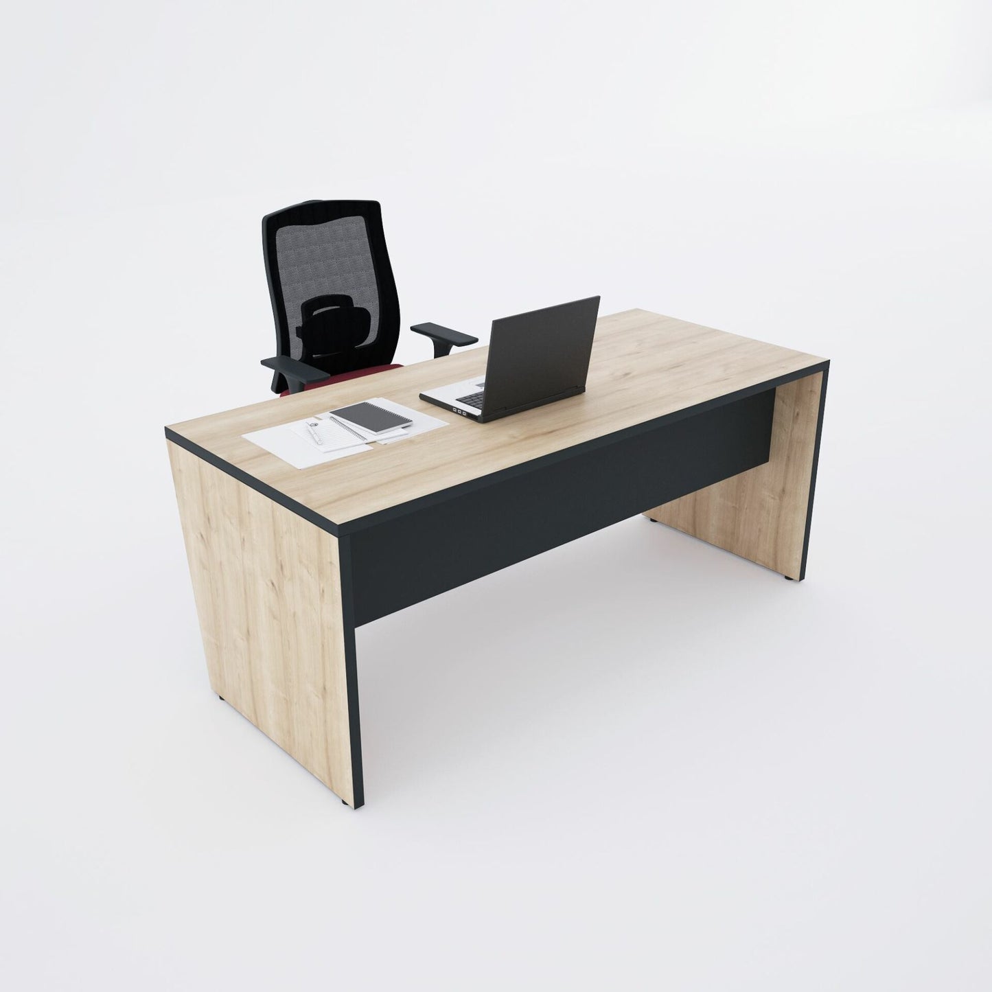 Desk 120 x 60 x 75 cm - wooden& Gray - AZ1087