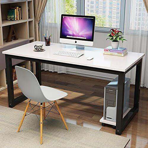Desk 75 x 220 x 80 cm - White - AZ11174
